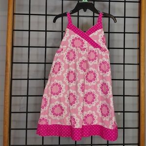 Penelope Mack Pink and White Floral Kids Dress